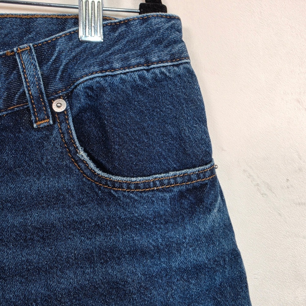 H&M Jeans Women's 12 High Rise Wide Leg Button Fly Medium Wash Relaxed - Picture 13 of 16